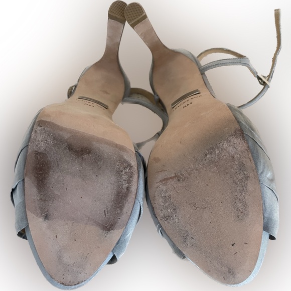 Badgley Mischka silver party heels - Picture 4 of 5